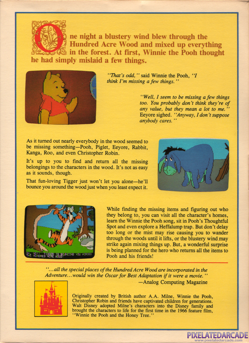 Winnie the Pooh in the Hundred Acre Wood Cover Art: Right Side