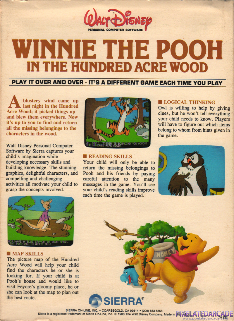 Winnie the Pooh in the Hundred Acre Wood Cover Art: 