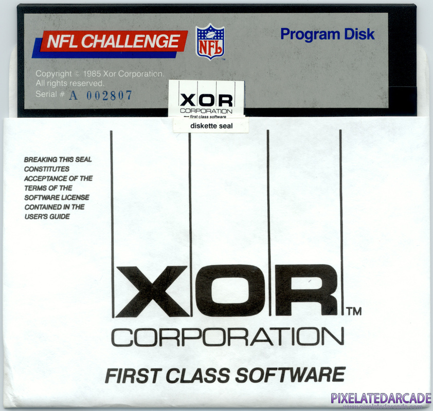 NFL Challenge Cover Art: Program Disk NFL Challenge Cover Art: Program Disk
