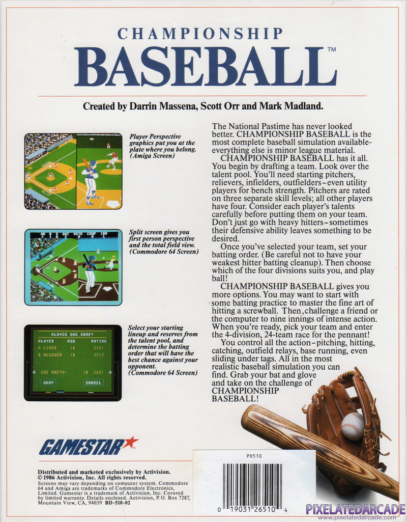 Championship Baseball Cover Art: Championship Baseball Cover Art: