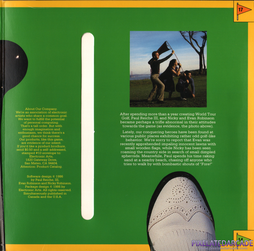 World Tour Golf Cover Art: Right Side World Tour Golf Cover Art: Right Side