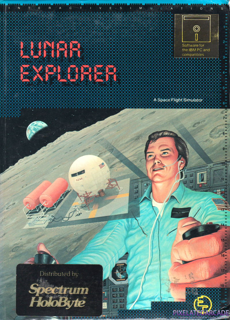 Lunar Explorer: A Space Flight Simulator Cover Art: Lunar Explorer: A Space Flight Simulator Cover Art: