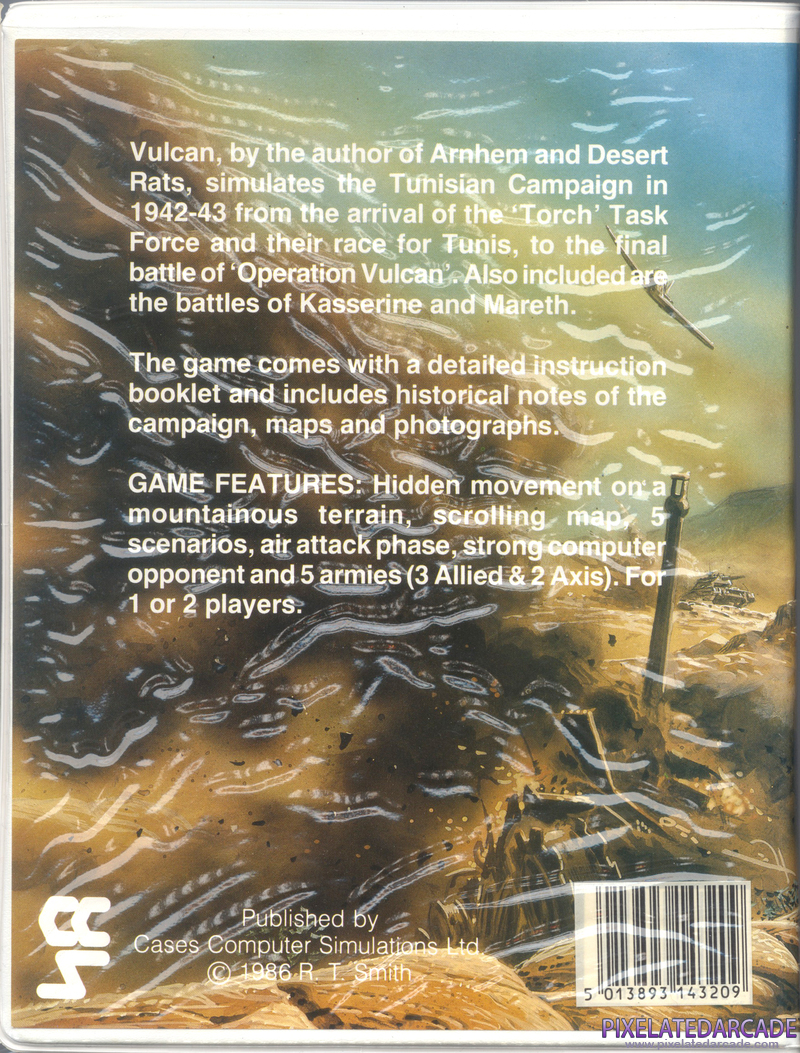 Vulcan: The Tunisian Campaign Cover Art: 