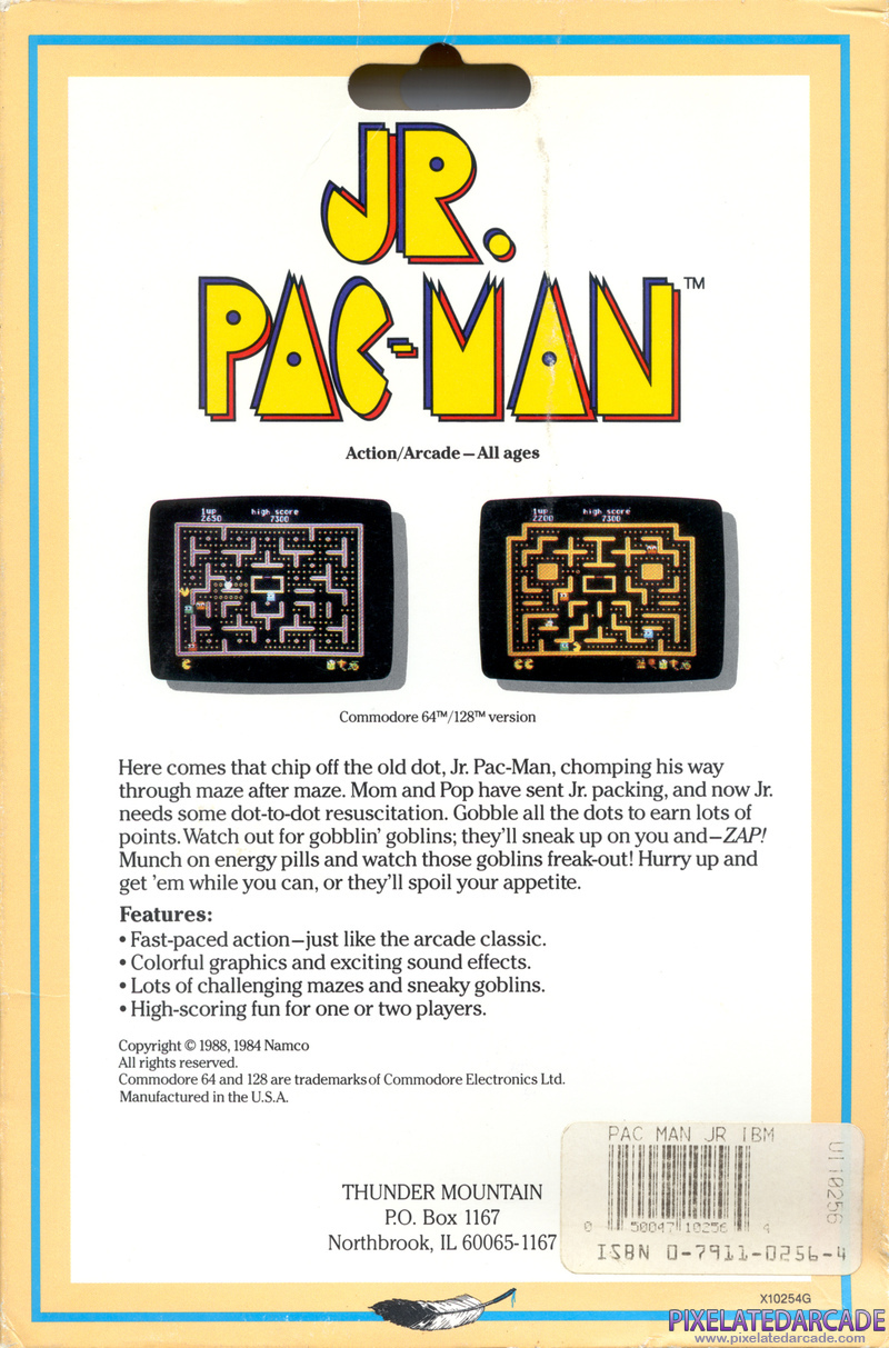 Jr. Pac-Man Cover Art: Jr. Pac-Man Cover Art: