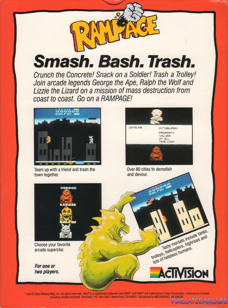 Rampage Cover Art: Rampage Cover Art: