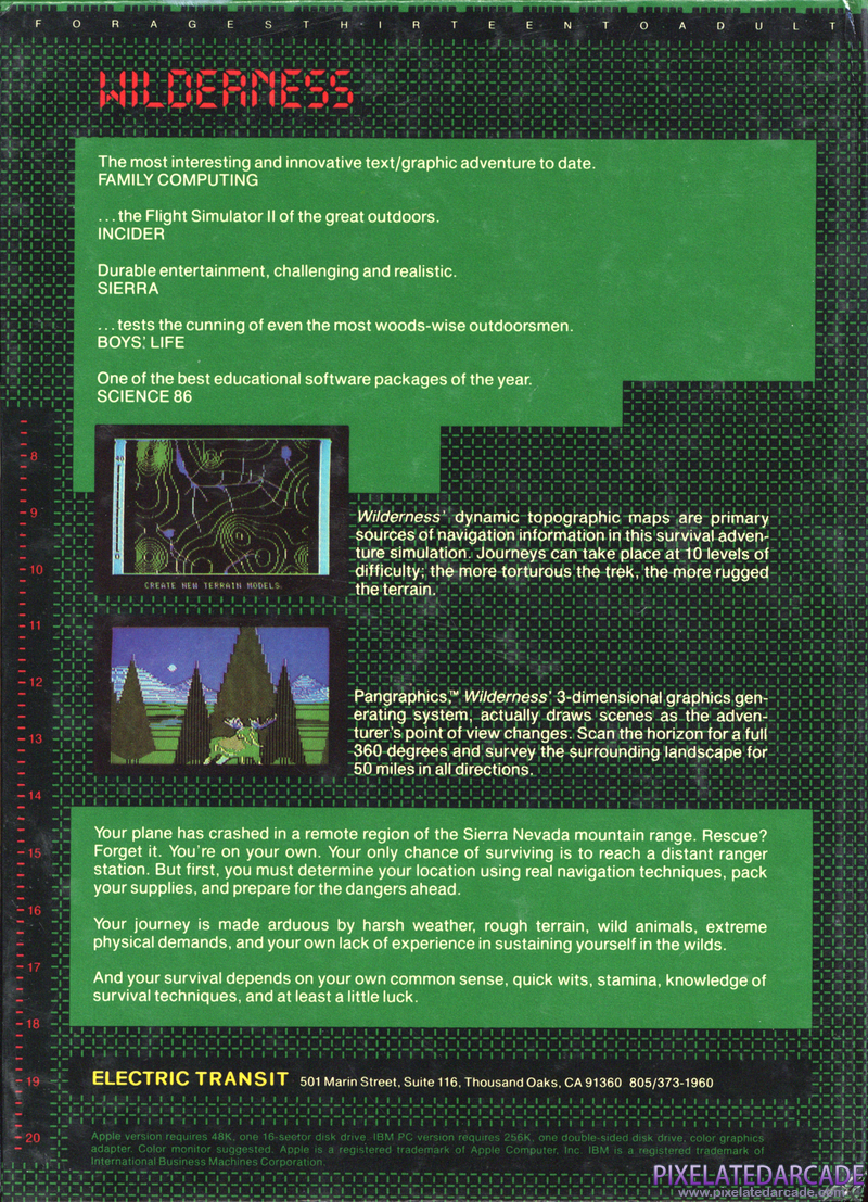 Wilderness: A Survival Adventure Cover Art: Wilderness: A Survival Adventure Cover Art: