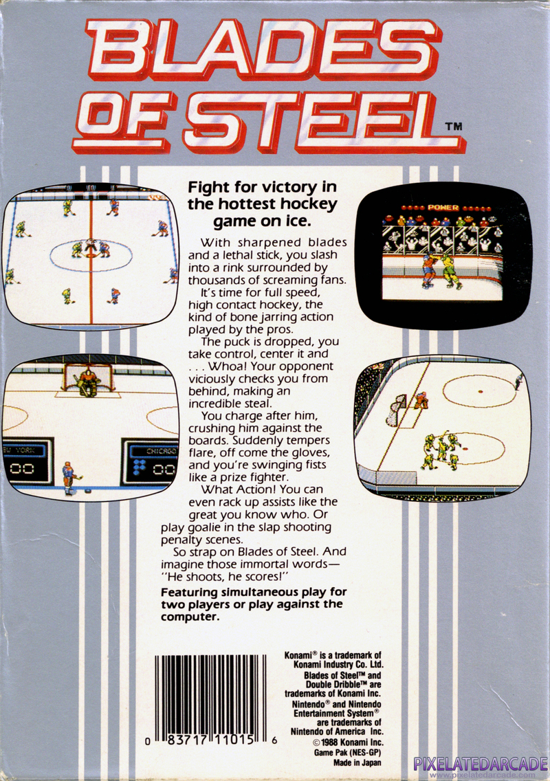 Blades of Steel Cover Art: Blades of Steel Cover Art: