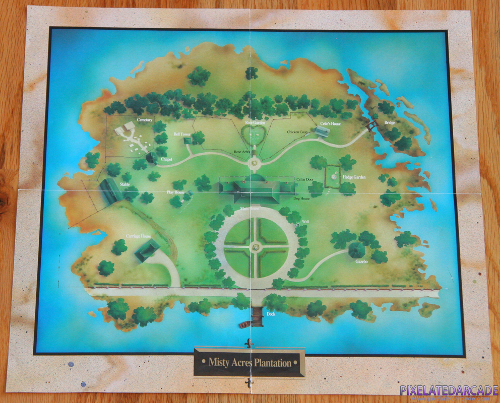 Colonel's Bequest, The Cover Art: Map of Misty Acres Plantation Colonel's Bequest, The Cover Art: Map of Misty Acres Plantation
