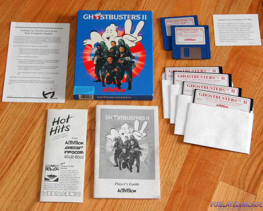 Ghostbusters II Cover Art: Box and contents Ghostbusters II Cover Art: Box and contents