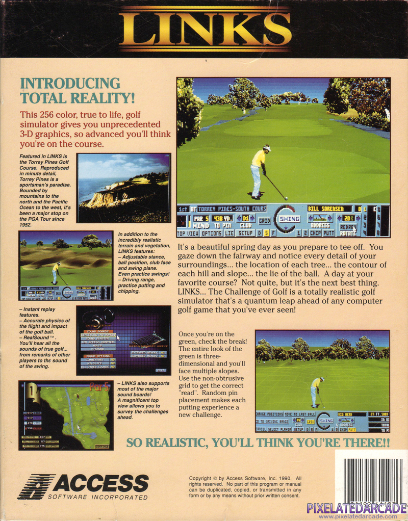 Links: The Challenge of Golf Cover Art: Links: The Challenge of Golf Cover Art: