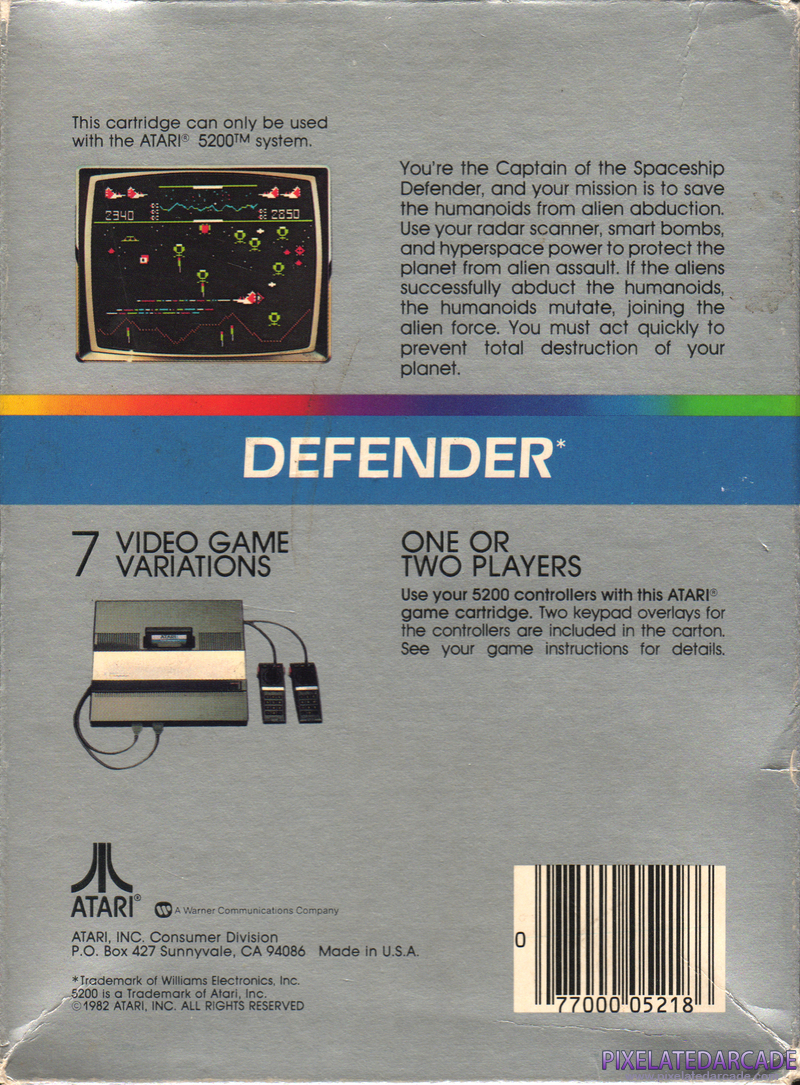 Defender Cover Art: Defender Cover Art: