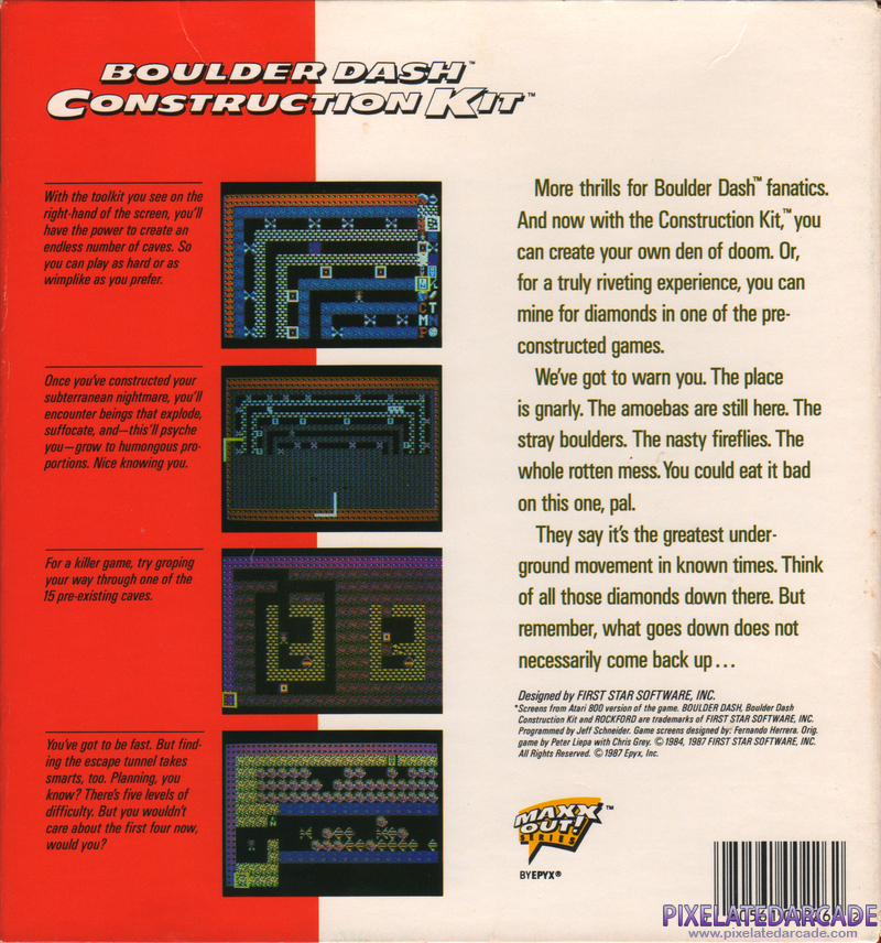 Boulder Dash Construction Kit Cover Art: Boulder Dash Construction Kit Cover Art: