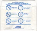 Disk Sleeve - Back