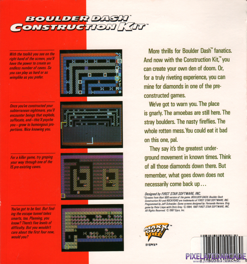 Boulder Dash Construction Kit Cover Art: Boulder Dash Construction Kit Cover Art: