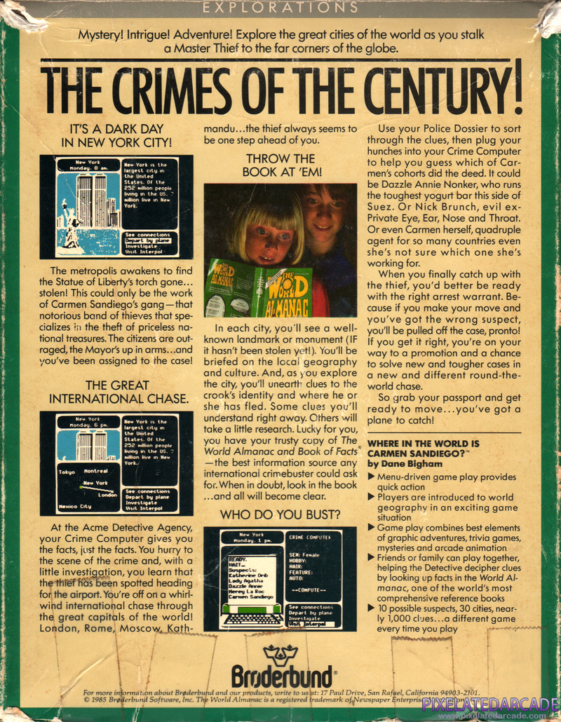 Where in the World is Carmen Sandiego? Cover Art: 