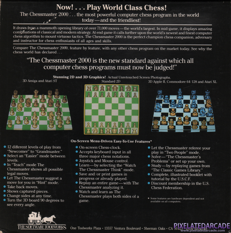 Chessmaster 2000, The Cover Art: Chessmaster 2000, The Cover Art: