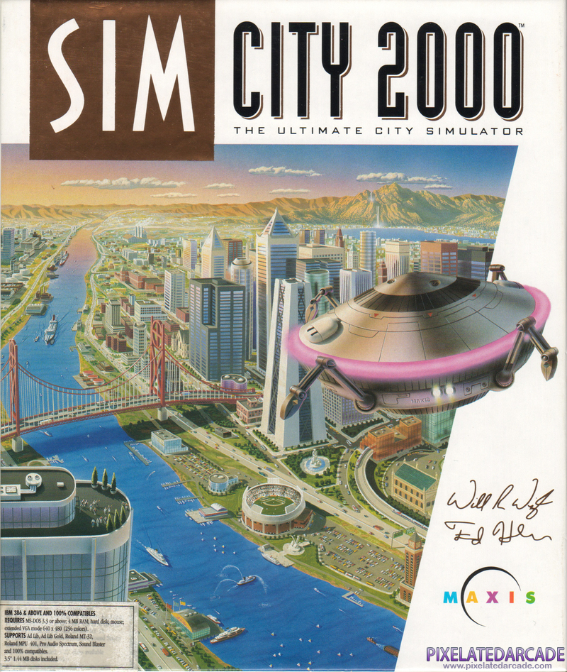 SimCity 2000 Cover Art: SimCity 2000 Cover Art: