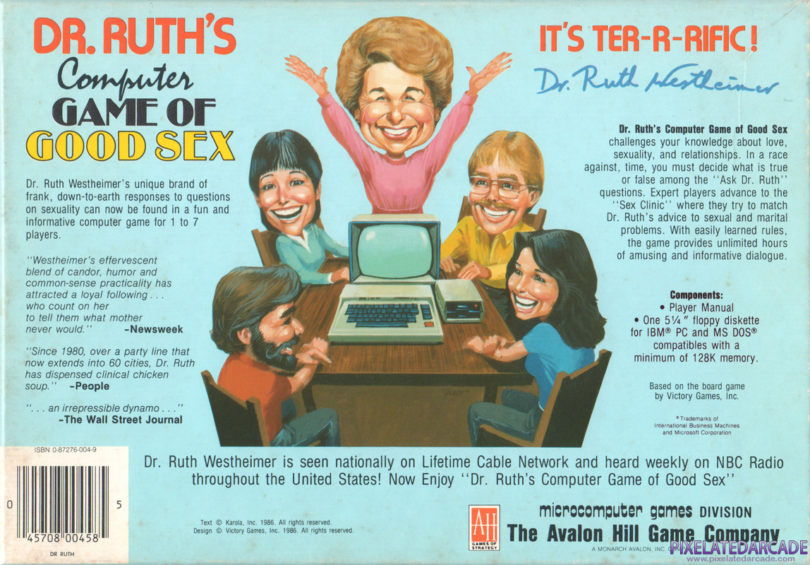Dr. Ruth's Computer Game of Good Sex Cover Art: 
