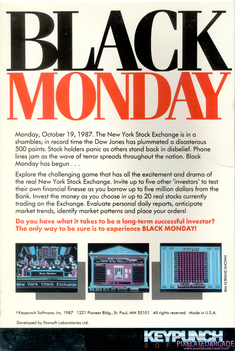 Black Monday Cover Art: Black Monday Cover Art: