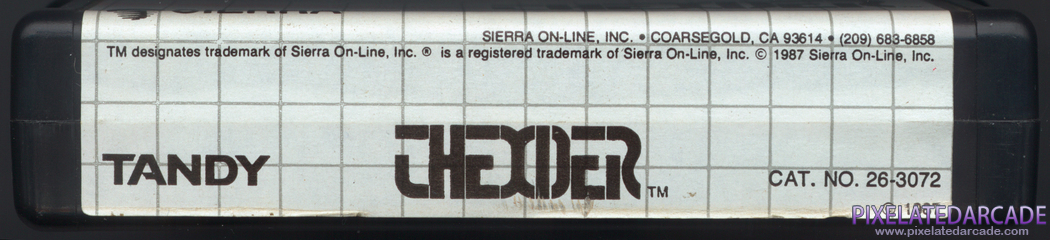 Thexder Cover Art: Top Thexder Cover Art: Top