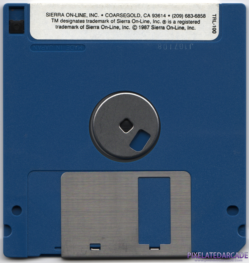 Thexder Cover Art: Disk 1 of 1 - Back Thexder Cover Art: Disk 1 of 1 - Back