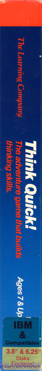 Think Quick! Cover Art: Left Spine Think Quick! Cover Art: Left Spine