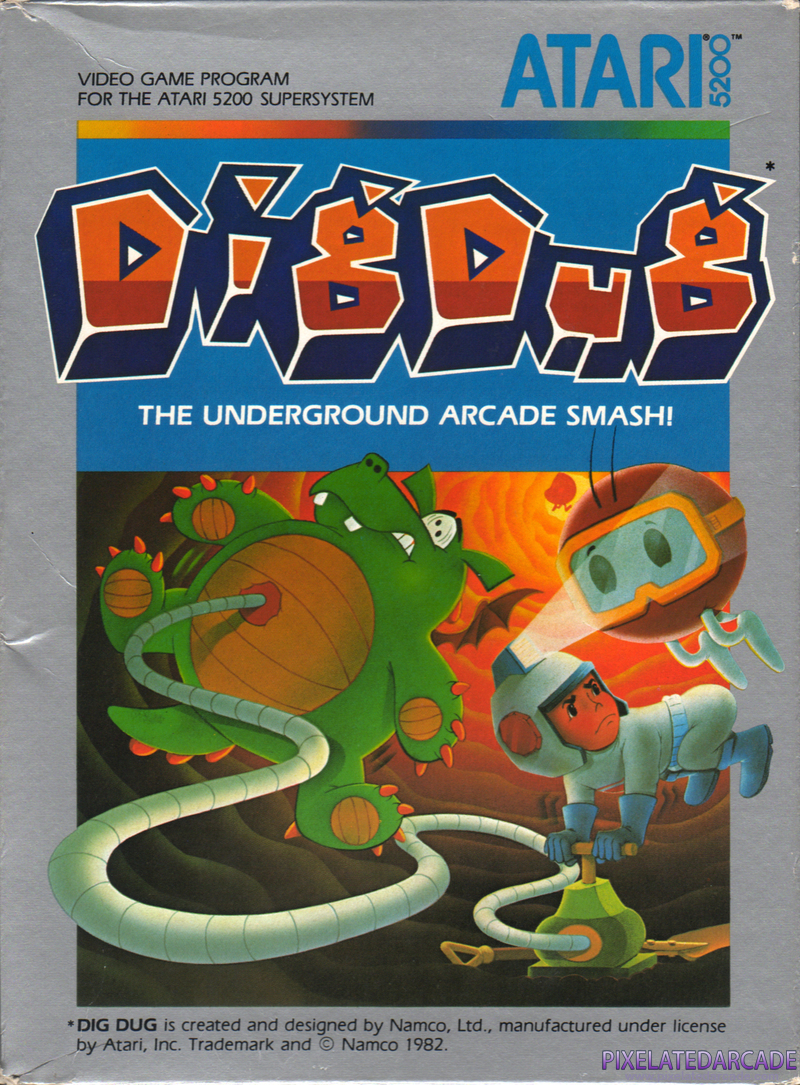 Dig Dug Cover Art: 