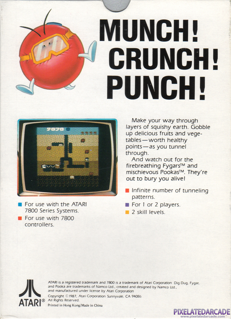 Dig Dug Cover Art: Dig Dug Cover Art: