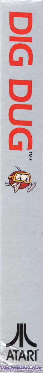Dig Dug Cover Art: Right Spine
