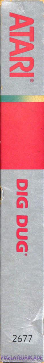 Dig Dug Cover Art: Left Spine