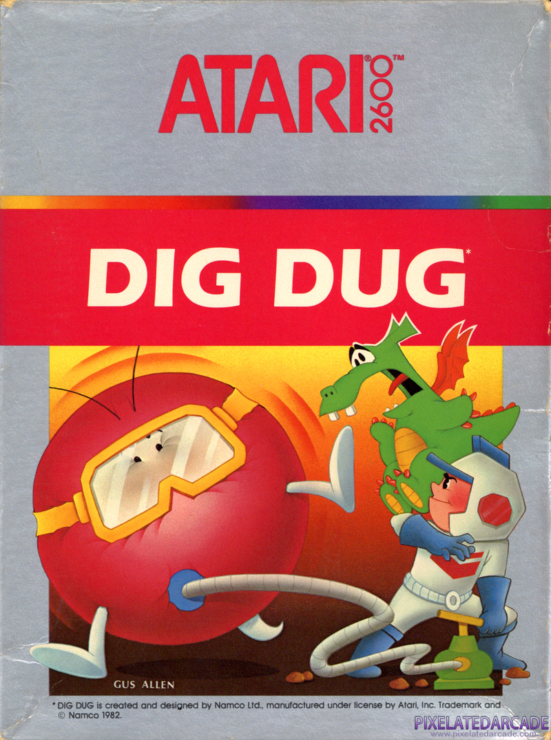 Dig Dug Cover Art: Dig Dug Cover Art: