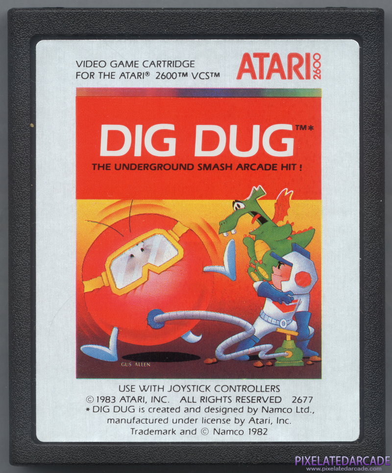 Dig Dug Cover Art: Front Dig Dug Cover Art: Front