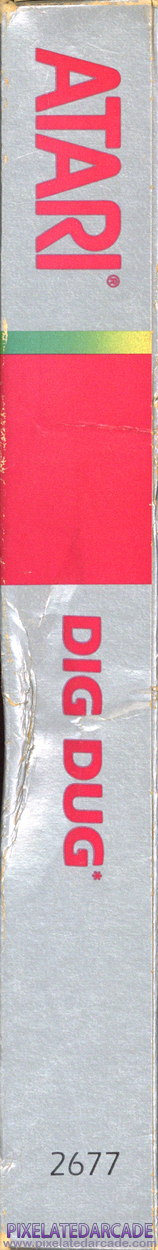 Dig Dug Cover Art: Right Spine