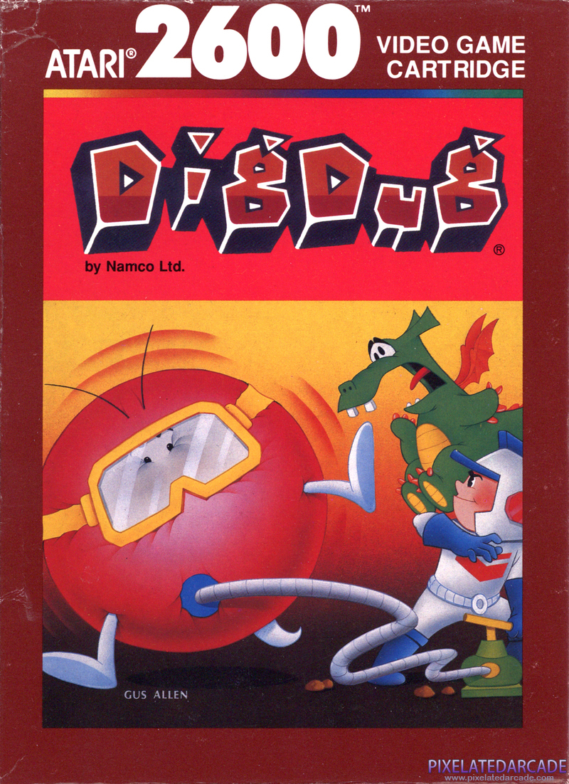 Dig Dug Cover Art: 