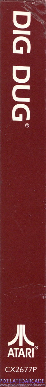 Dig Dug Cover Art: Left Spine