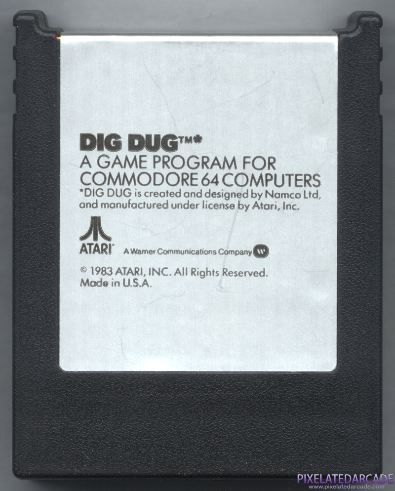 Dig Dug Cover Art: Front