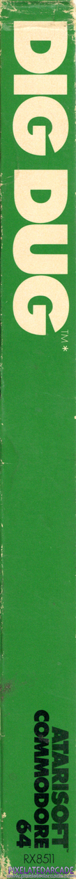 Dig Dug Cover Art: Right Spine