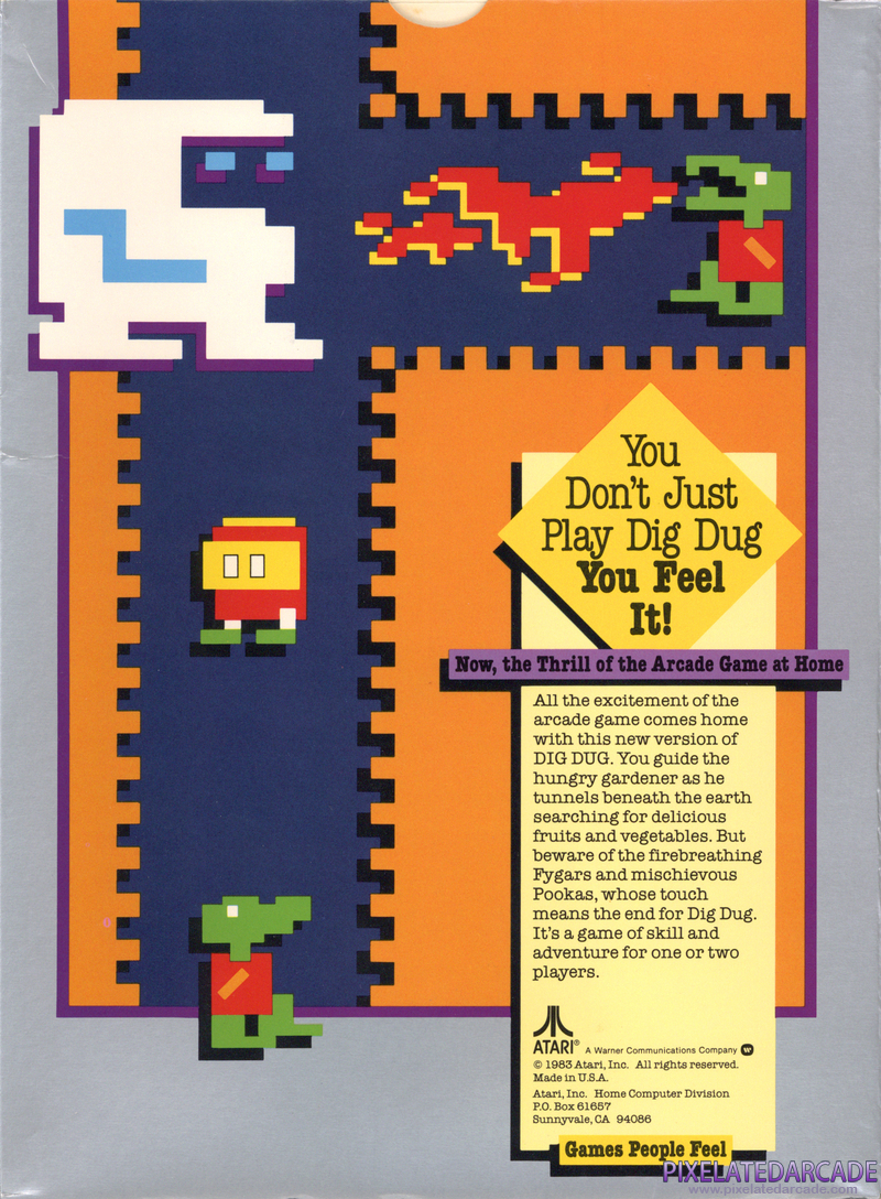 Dig Dug Cover Art: 