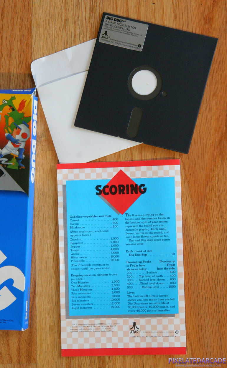 Dig Dug Cover Art: 