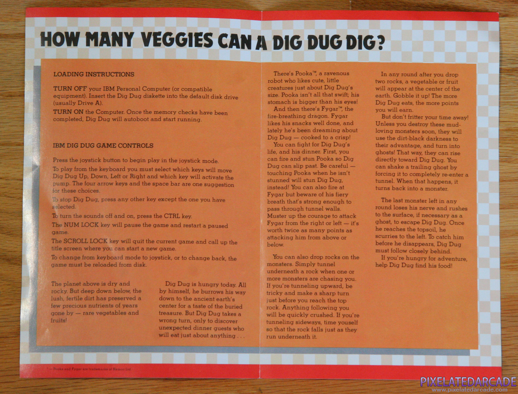 Dig Dug Cover Art: 
