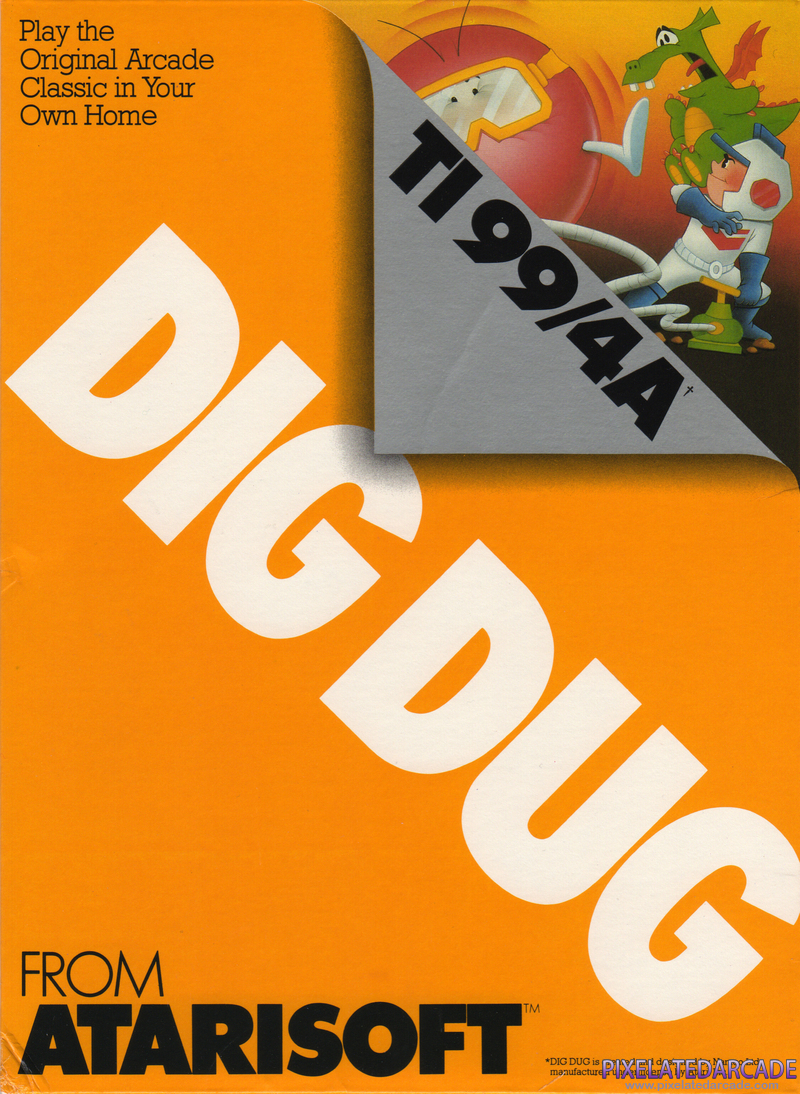 Dig Dug Cover Art: 