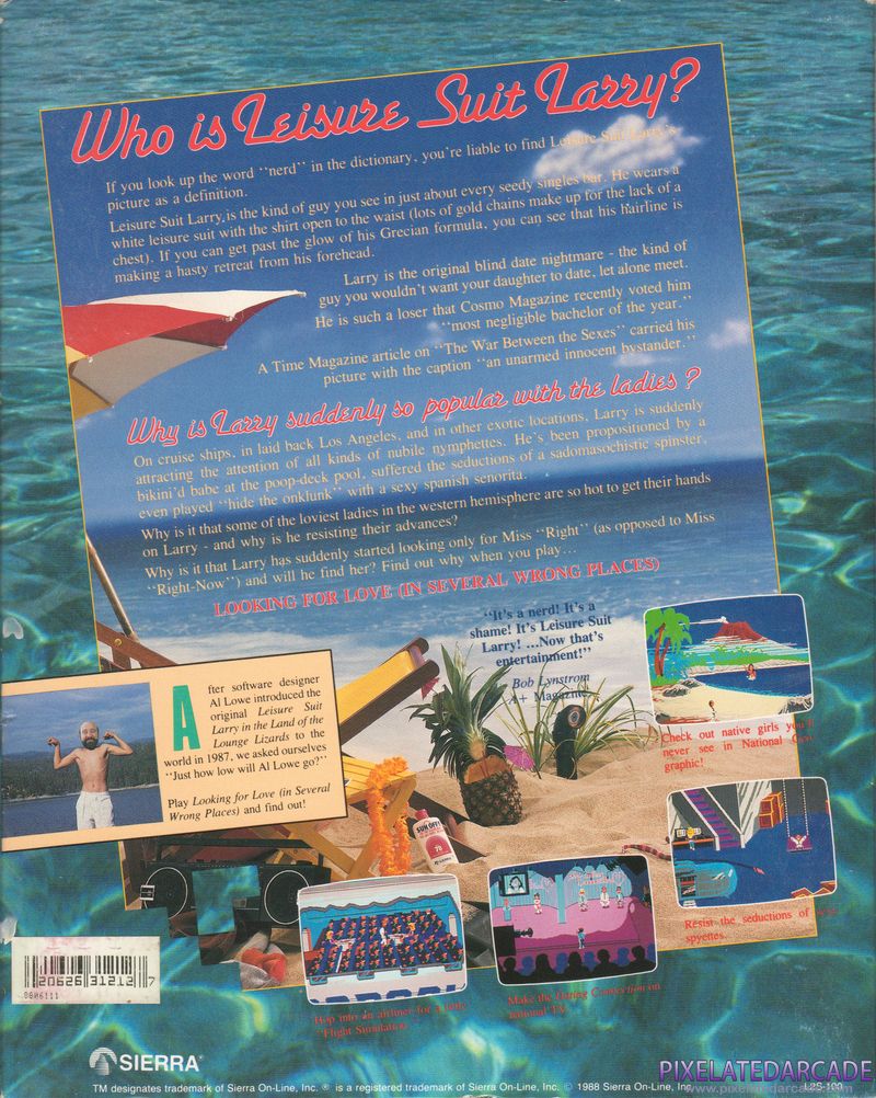 Leisure Suit Larry Goes Looking for Love (In Several Wrong Places) Cover Art: Leisure Suit Larry Goes Looking for Love (In Several Wrong Places) Cover Art: