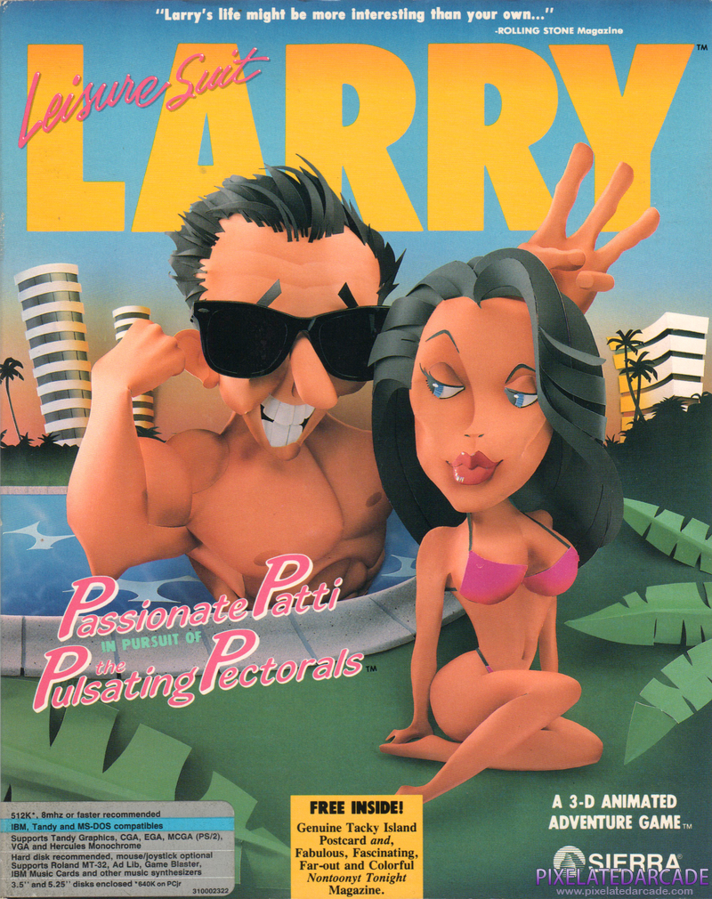 Leisure Suit Larry III: Passionate Patti in Pursuit of the Pulsating Pectorals Cover Art: Leisure Suit Larry III: Passionate Patti in Pursuit of the Pulsating Pectorals Cover Art:
