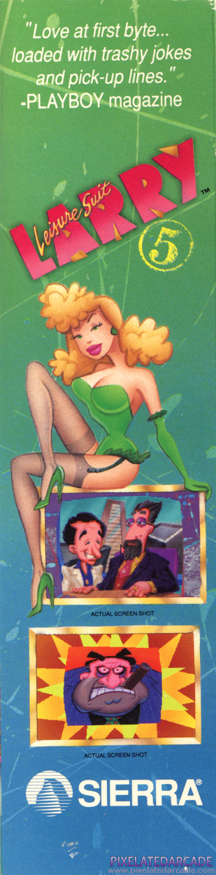Leisure Suit Larry 5: Passionate Patti Does a Little Undercover Work Cover Art: Right Spine Leisure Suit Larry 5: Passionate Patti Does a Little Undercover Work Cover Art: Right Spine