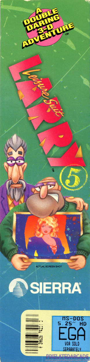 Leisure Suit Larry 5: Passionate Patti Does a Little Undercover Work Cover Art: Left Spine Leisure Suit Larry 5: Passionate Patti Does a Little Undercover Work Cover Art: Left Spine