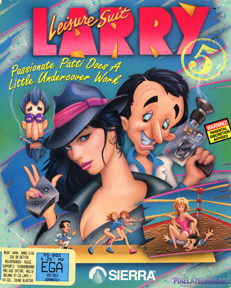 Leisure Suit Larry 5: Passionate Patti Does a Little Undercover Work Cover Art: Leisure Suit Larry 5: Passionate Patti Does a Little Undercover Work Cover Art: