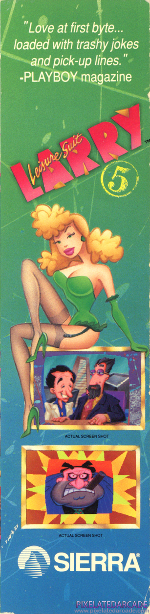 Leisure Suit Larry 5: Passionate Patti Does a Little Undercover Work Cover Art: Right Spine Leisure Suit Larry 5: Passionate Patti Does a Little Undercover Work Cover Art: Right Spine