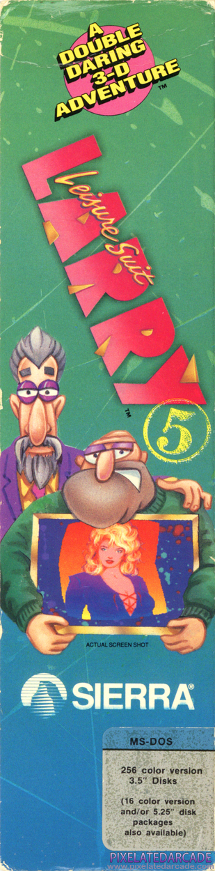 Leisure Suit Larry 5: Passionate Patti Does a Little Undercover Work Cover Art: Left Spine Leisure Suit Larry 5: Passionate Patti Does a Little Undercover Work Cover Art: Left Spine
