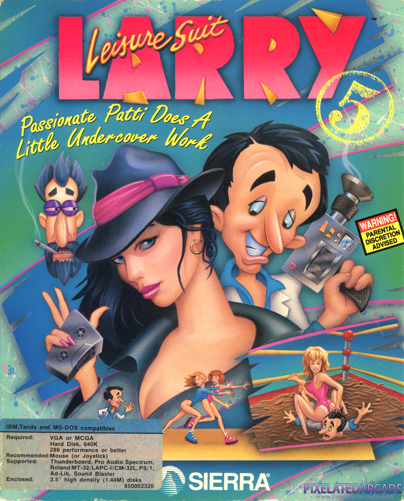 Leisure Suit Larry 5: Passionate Patti Does a Little Undercover Work Cover Art: Leisure Suit Larry 5: Passionate Patti Does a Little Undercover Work Cover Art:
