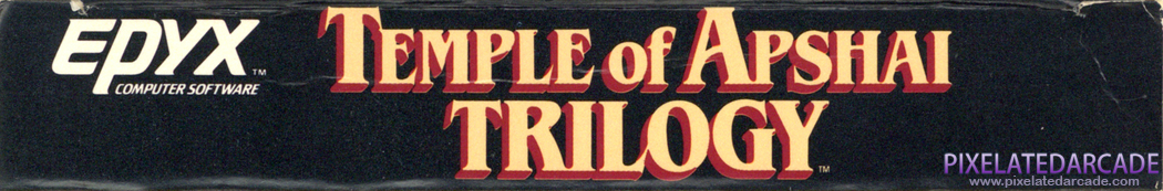 Temple of Apshai Trilogy Cover Art: Top Spine Temple of Apshai Trilogy Cover Art: Top Spine